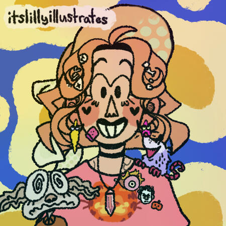 Pfp by itslillyillustrates on insta/picrew